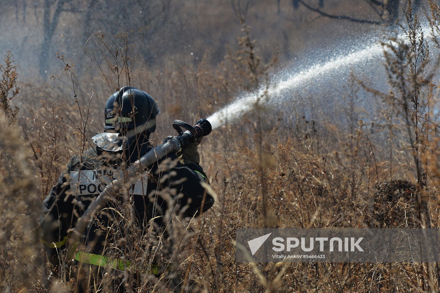 Wildfire suppression exercise in Primorye Territory