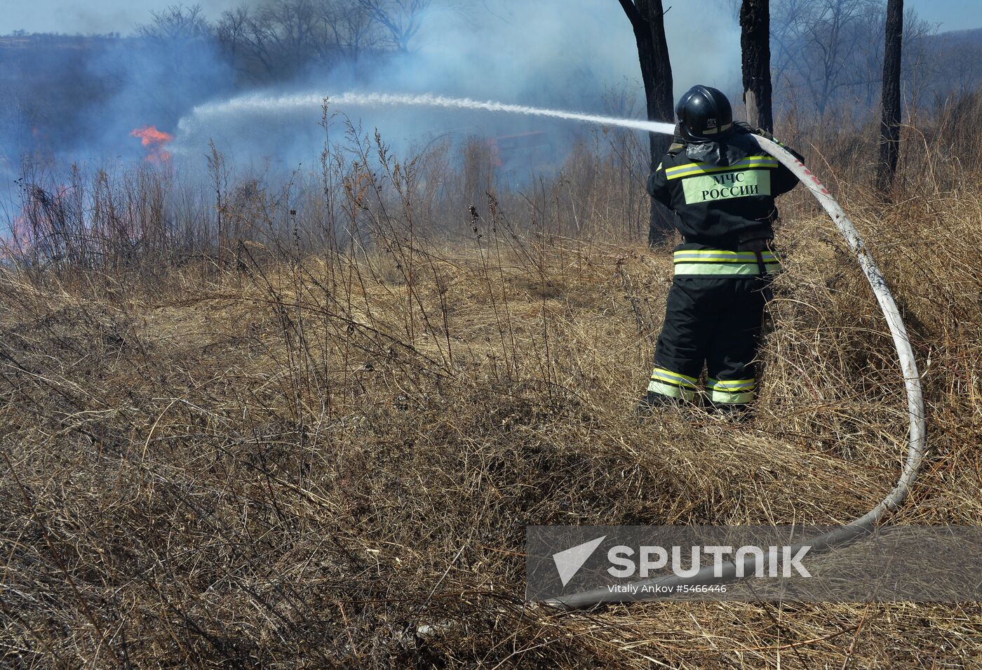 Wildfire suppression exercise in Primorye Territory