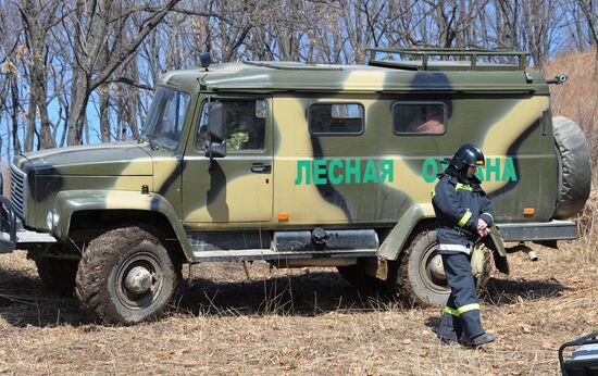 Wildfire suppression exercise in Primorye Territory
