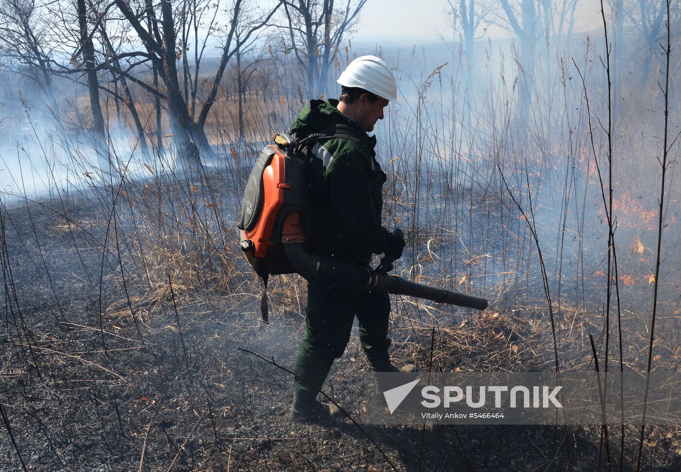 Wildfire suppression exercise in Primorye Territory