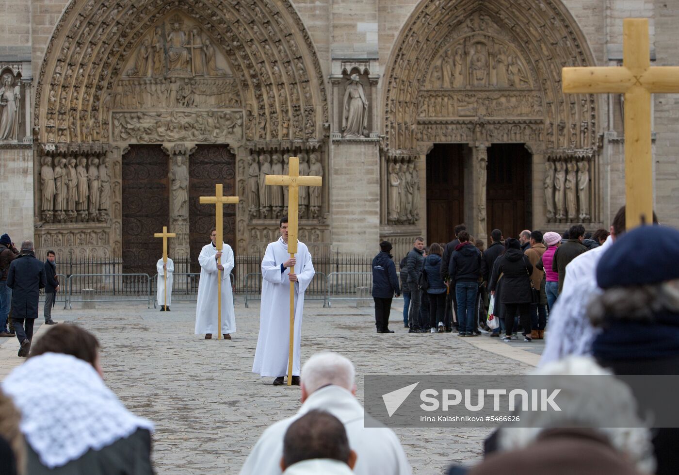 Catholic Good Friday in Paris