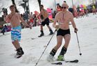 Downhill sliding in bikinis at BoogelWoogel-2018 carnival in Sochi