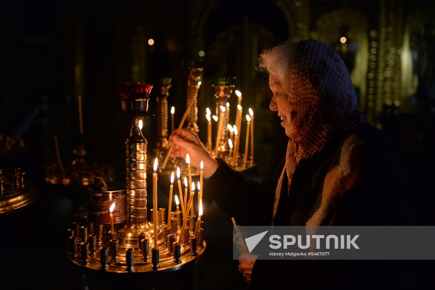 Pussy willows are blessed in Russian regions