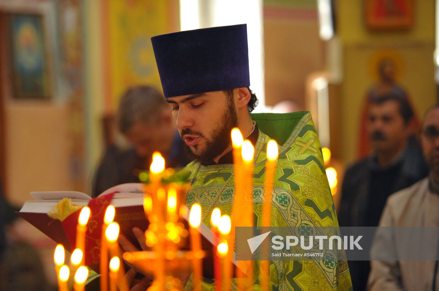 Pussy willows are blessed in Russian regions