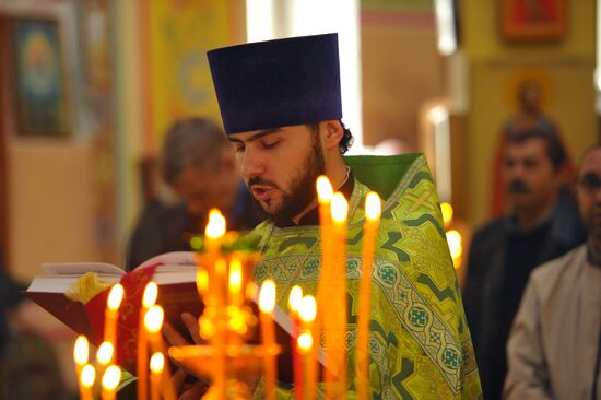 Pussy willows are blessed in Russian regions