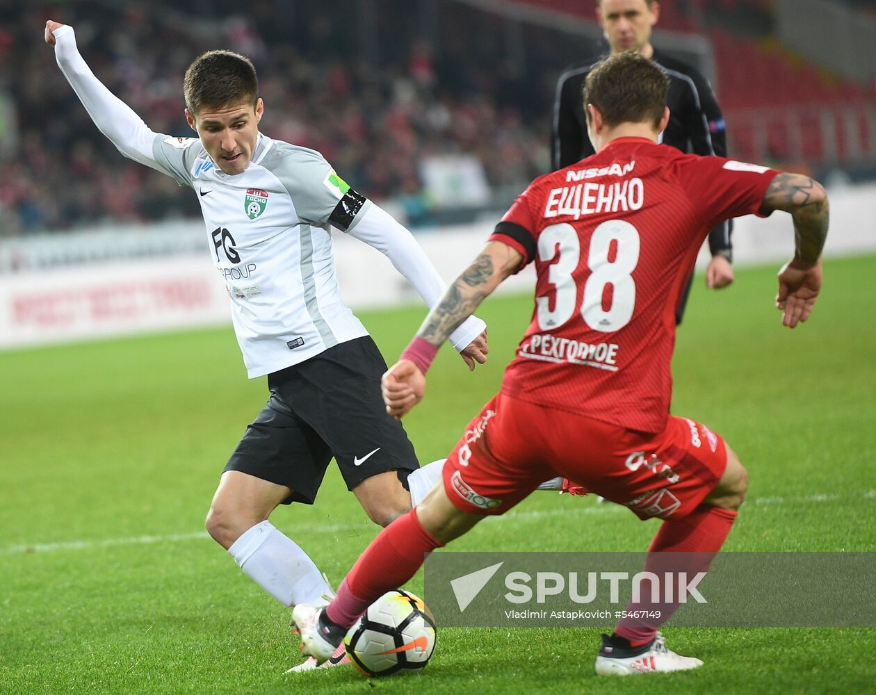 Russian Football Premier League. Spartak vs. Tosno