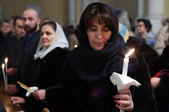 Catholic Easter celebrated in Moscow
