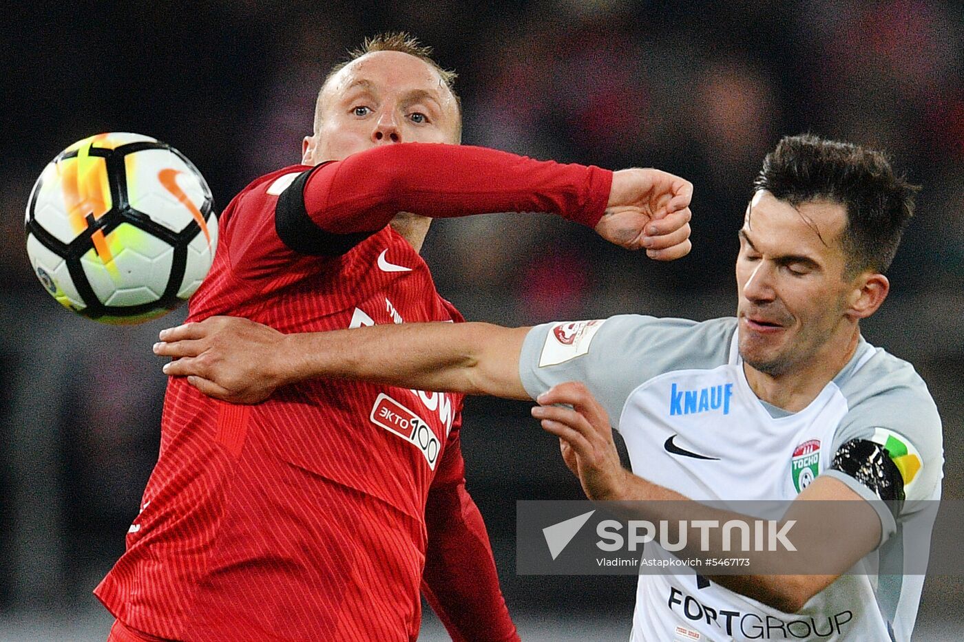 Russian Football Premier League. Spartak vs. Tosno