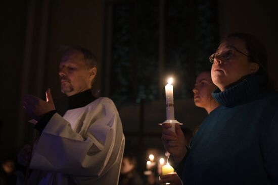 Catholic Easter celebrated in Moscow