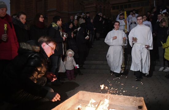 Catholic Easter celebrated in Moscow