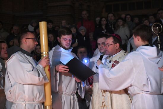 Catholic Easter celebrated in Moscow