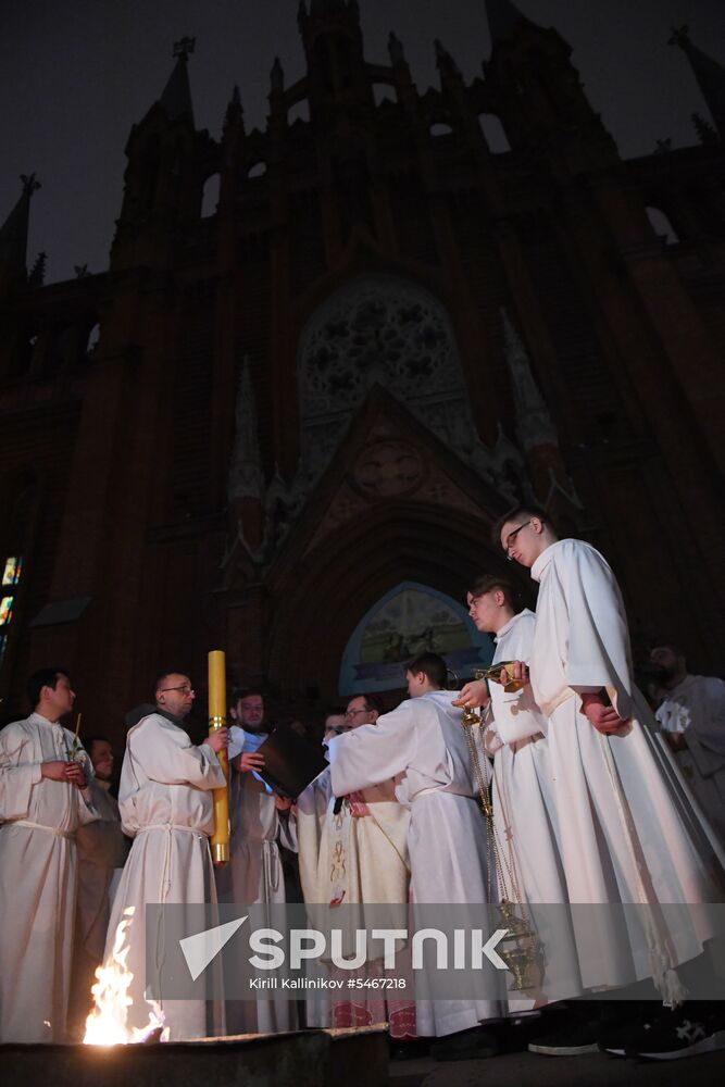 Catholic Easter celebrated in Moscow