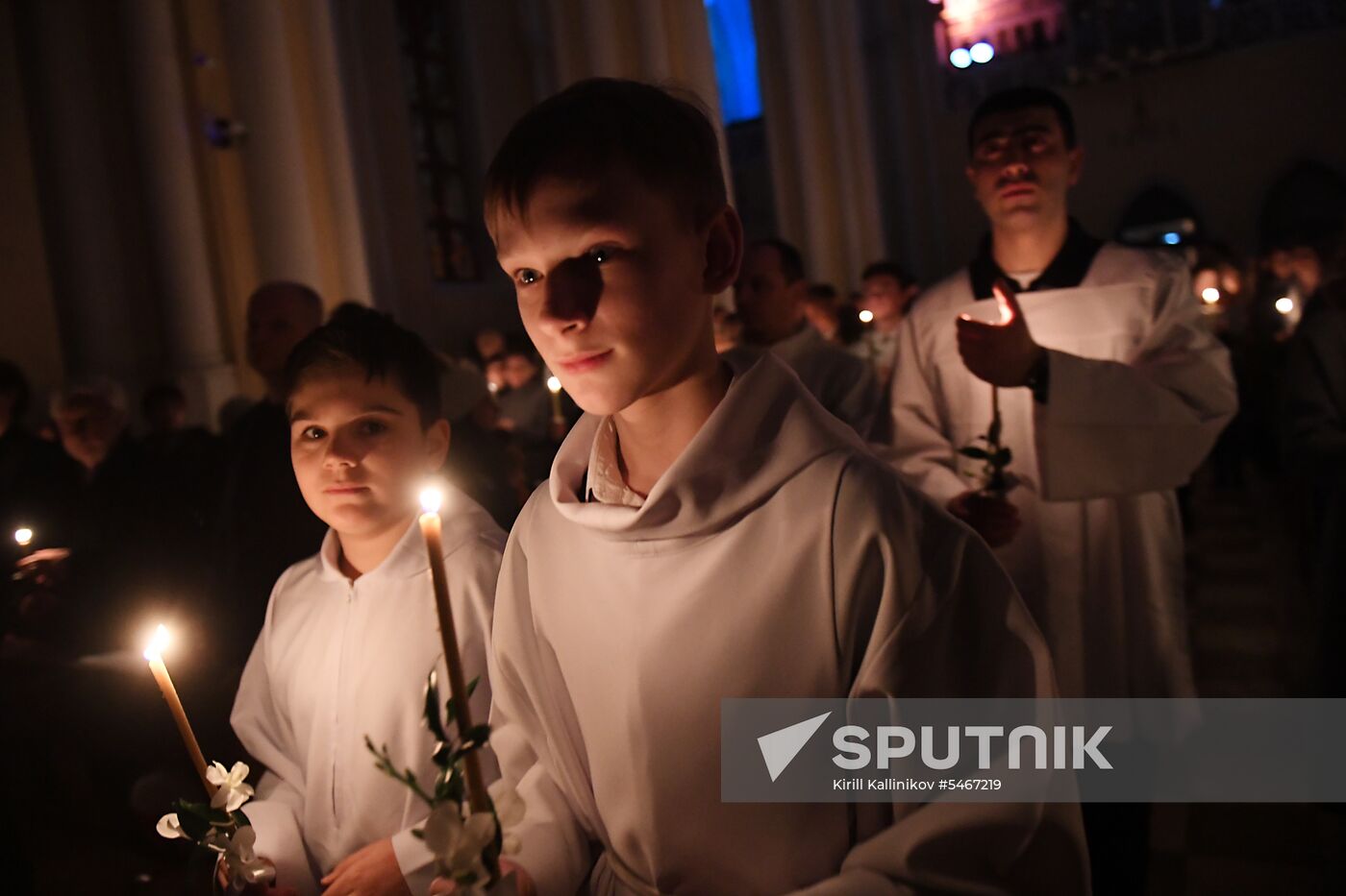 Catholic Easter celebrated in Moscow