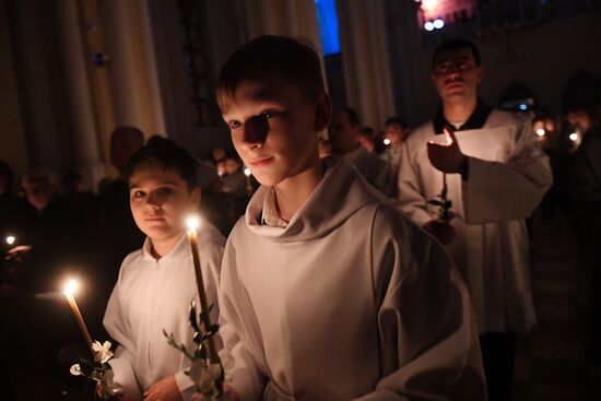 Catholic Easter celebrated in Moscow