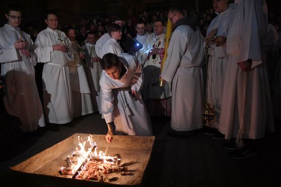 Catholic Easter celebrated in Moscow