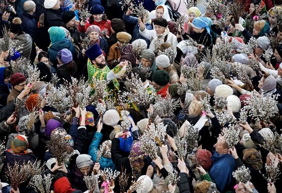 Palm Sunday celebrated in Russia