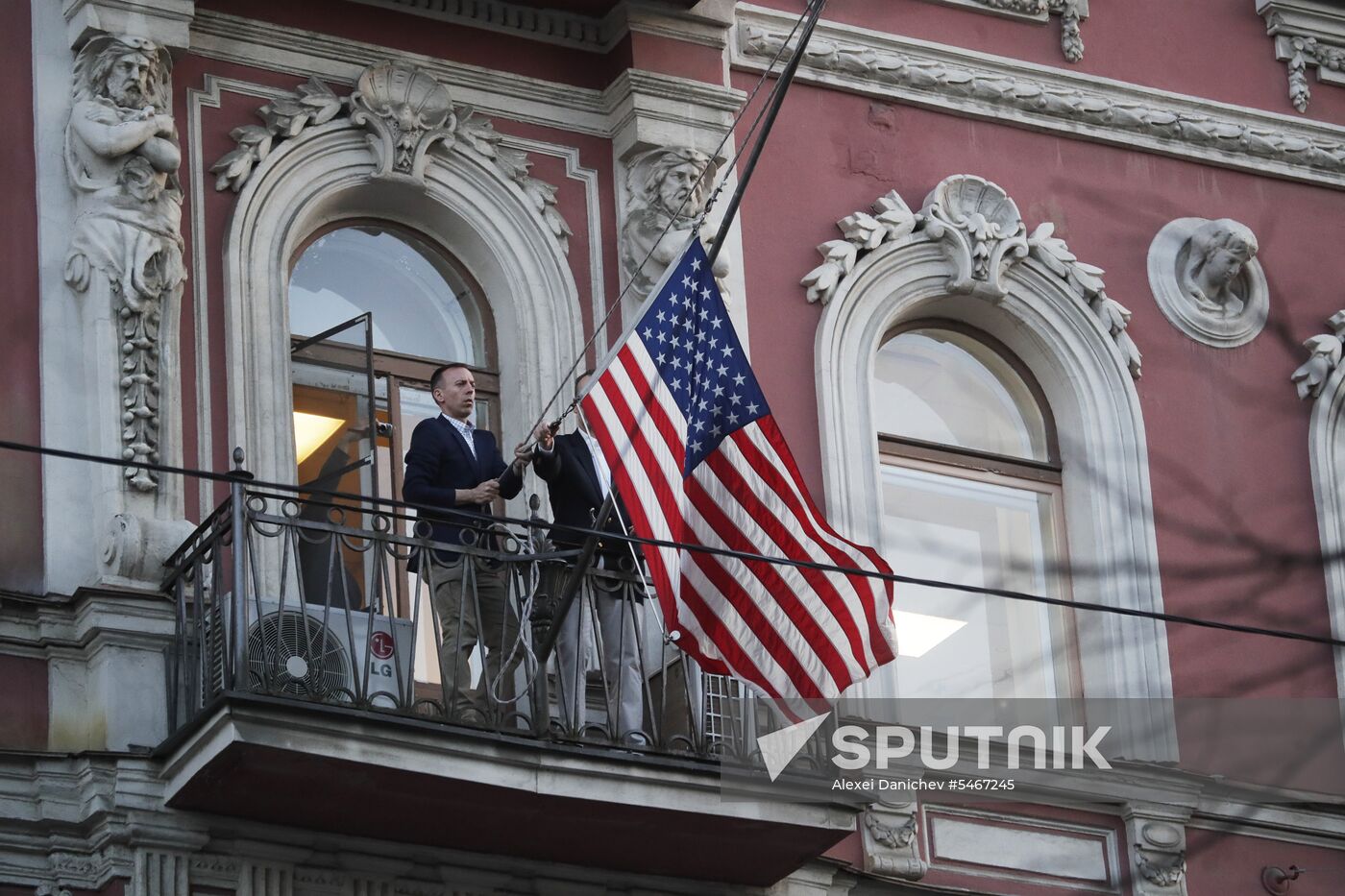 US flag removed from US Consulate-General in St. Petersburg