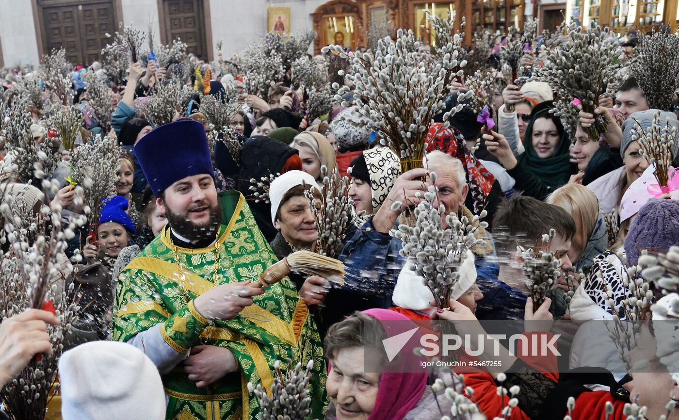 Palm Sunday celebrated in Russia