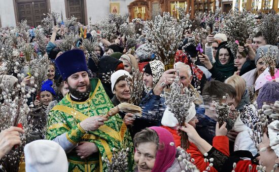 Palm Sunday celebrated in Russia