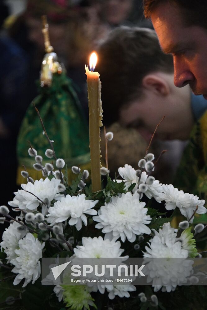 Palm Sunday celebrated in Russia