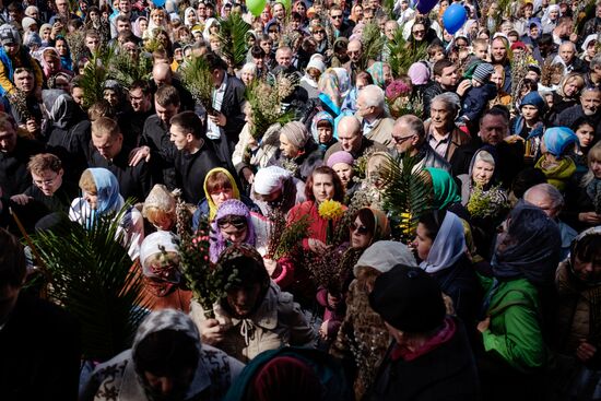 Palm Sunday celebrated in Russia
