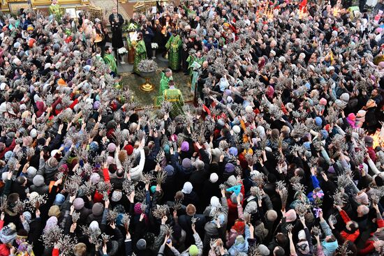 Palm Sunday celebrated in Russia