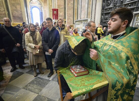 Palm Sunday celebrated in Russia