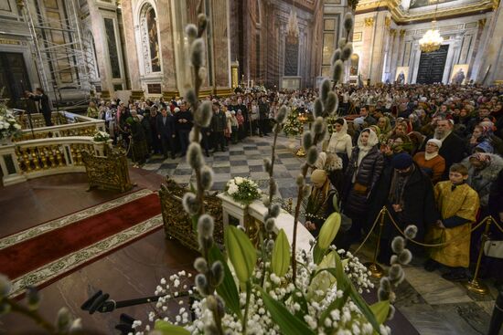 Palm Sunday celebrated in Russia
