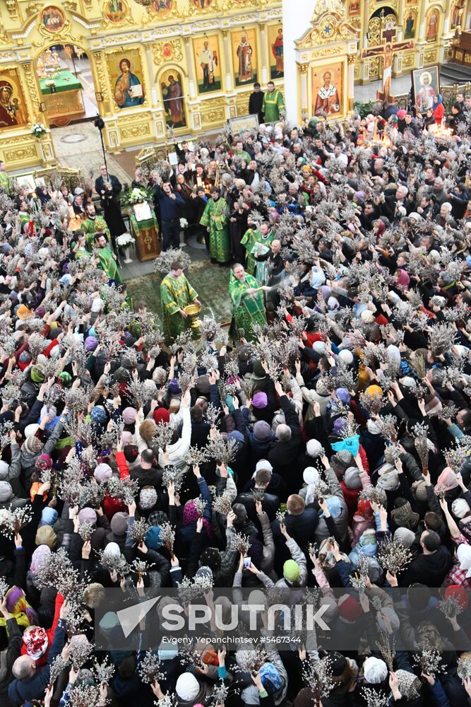 Palm Sunday celebrated in Russia