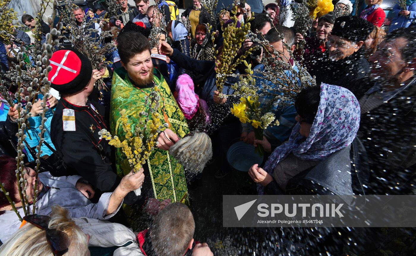 Palm Sunday celebrated in Russia