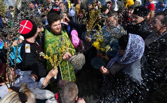 Palm Sunday celebrated in Russia