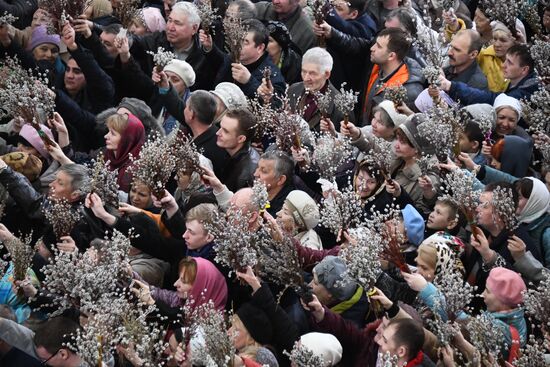 Palm Sunday celebrated in Russia