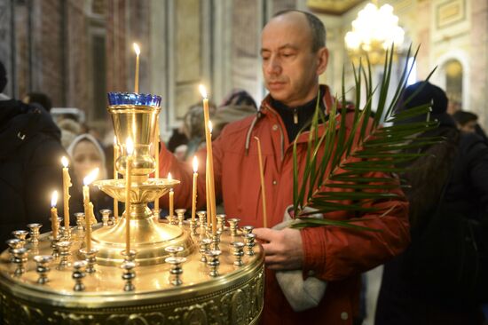 Palm Sunday celebrated in Russia