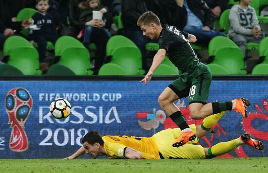 Football. Russian Premier League. Krasnodar vs. Anzhi