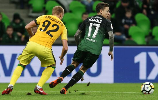 Football. Russian Premier League. Krasnodar vs. Anzhi