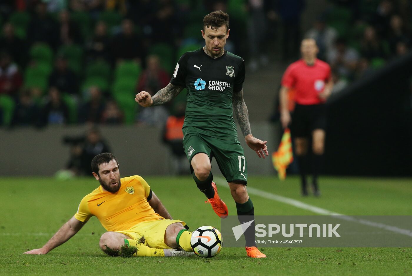 Football. Russian Premier League. Krasnodar vs. Anzhi