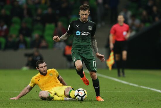 Football. Russian Premier League. Krasnodar vs. Anzhi