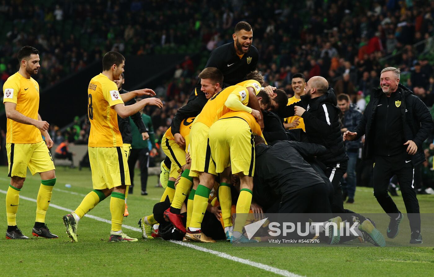 Football. Russian Premier League. Krasnodar vs. Anzhi