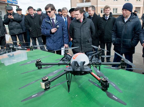 Russian Post's drone tested