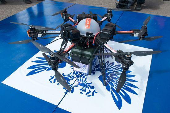 Russian Post's drone tested