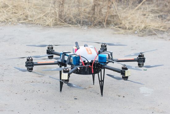 Russian Post's drone tested
