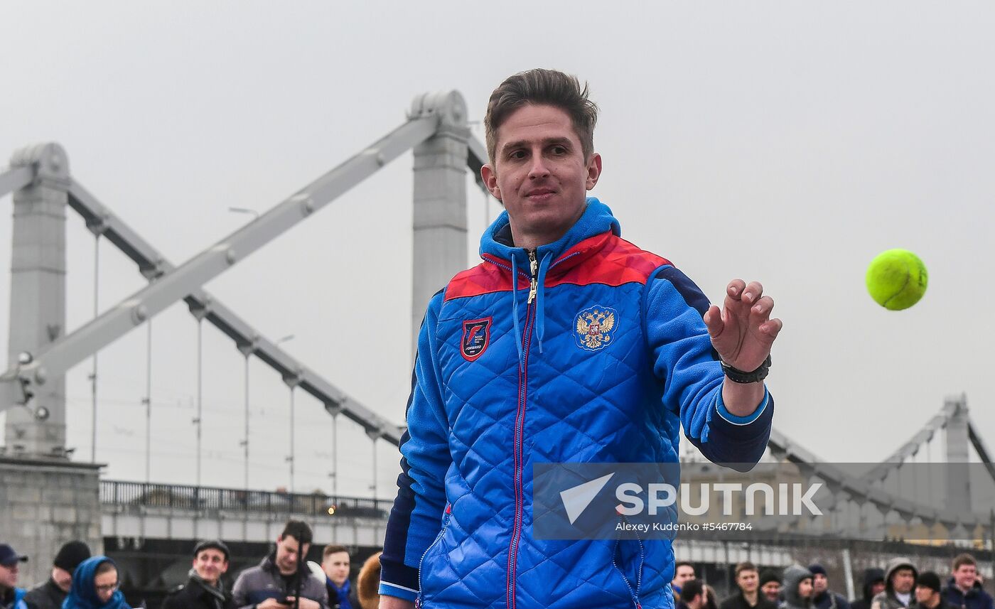 Russian men's team. Exhibition match