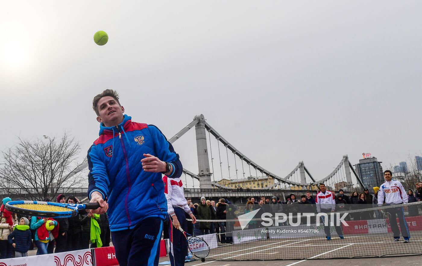 Russian men's team. Exhibition match