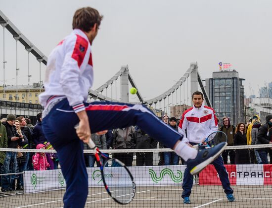 Russian men's team. Exhibition match