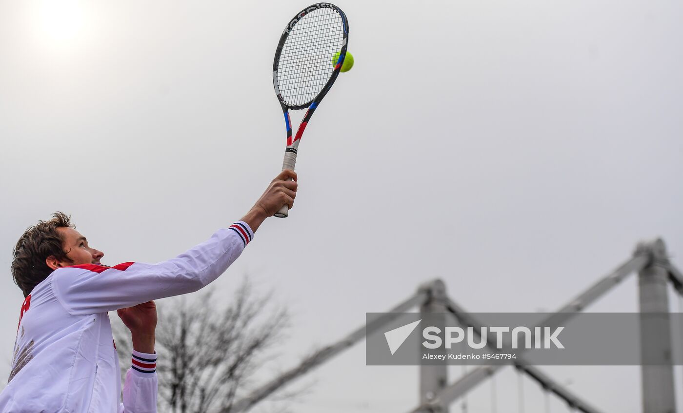 Russian men's team. Exhibition match