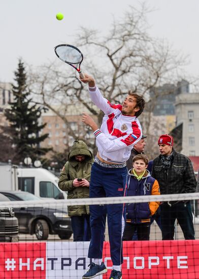 Russian men's team. Exhibition match