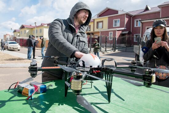 Russian Post's drone tested