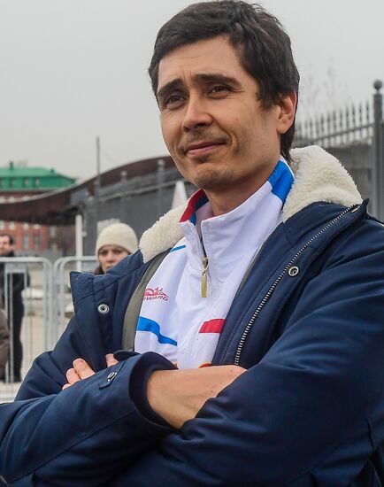 Russian men's team. Exhibition match