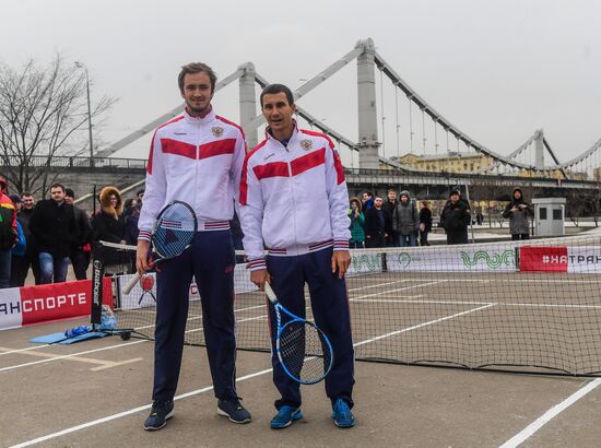 Russian men's team. Exhibition match