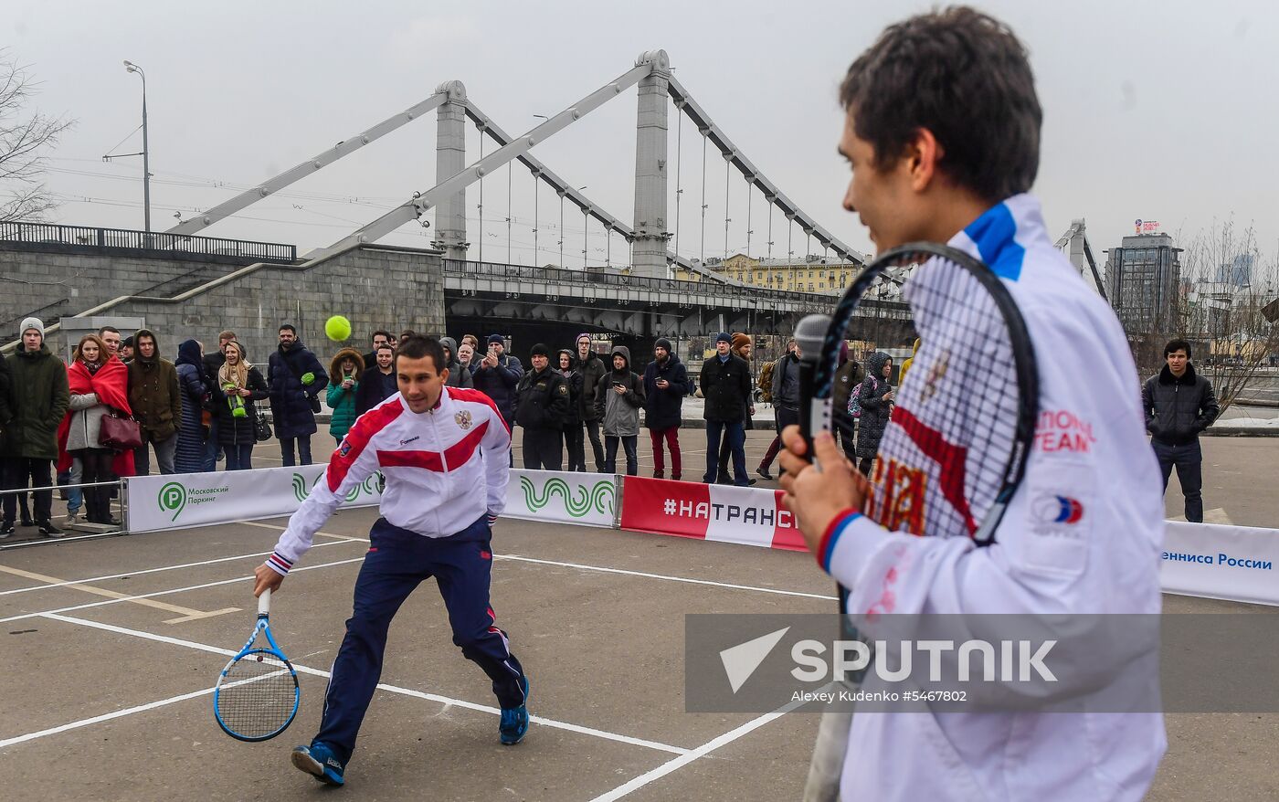 Russian men's team. Exhibition match